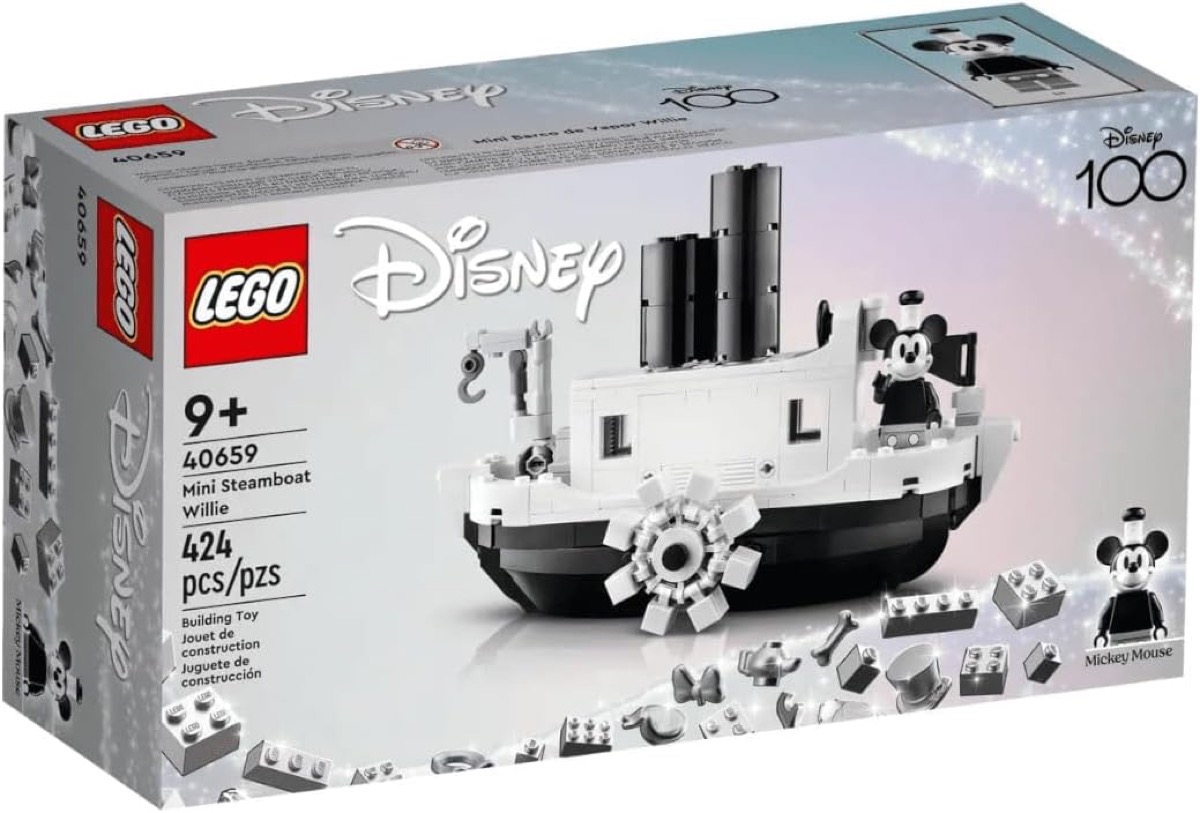 A LEGO set of Steamboat Willie