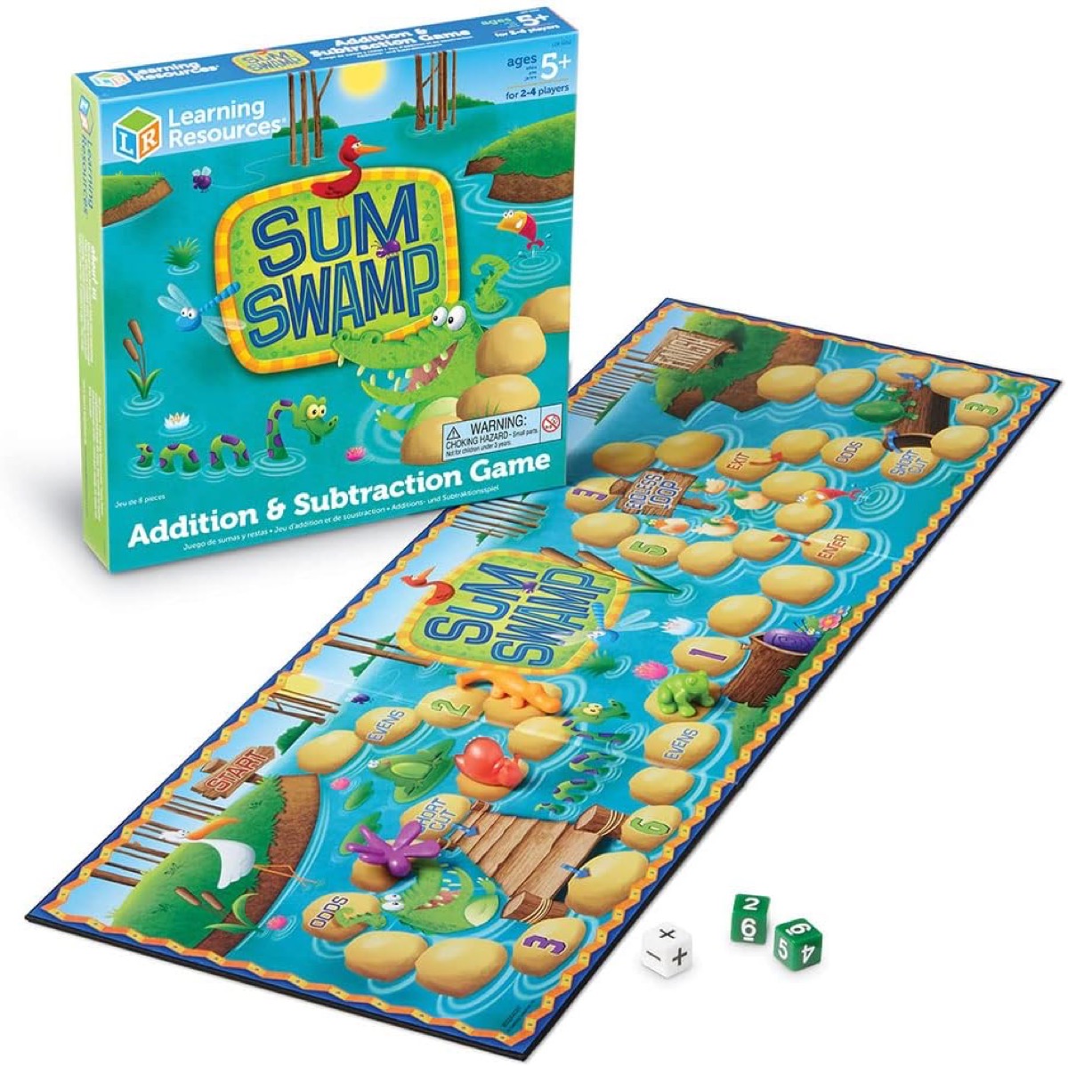 The "Sum Swamp" board game