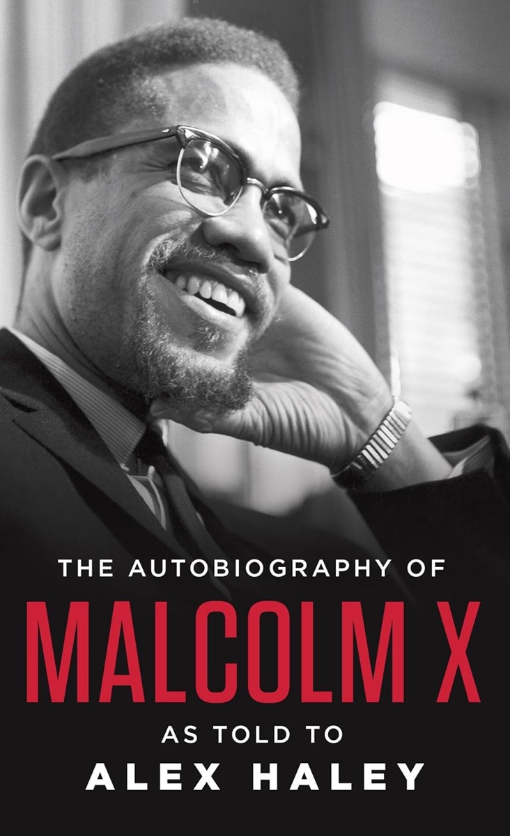 Cover art for "The Autobiography of Malcom X"