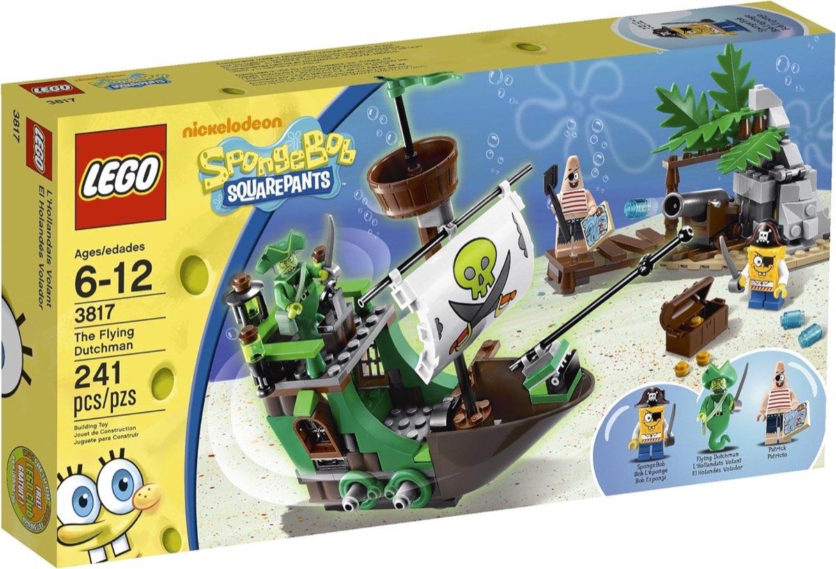 A LEGO set of The Flying Dutchman from "Spongebob"