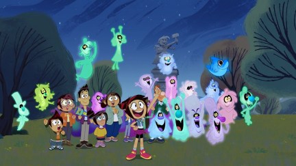 Molly McGee surrounded by friends and ghosts