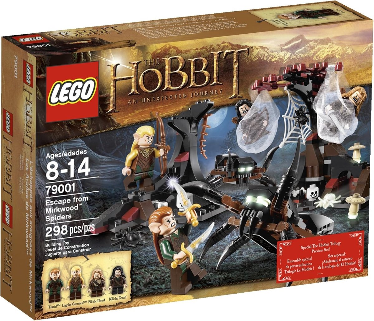 The Hobbit LEGO Escape From Mirkwood Spiders