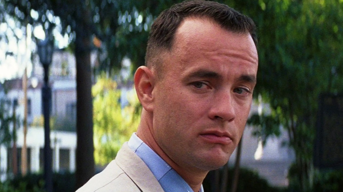 Tom Hanks as Forrest Gump in Forrest Gump