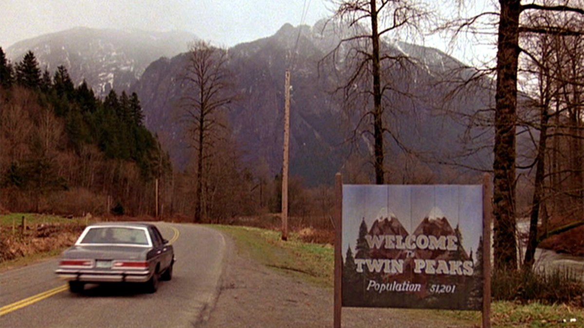 Twin Peaks opening shot.