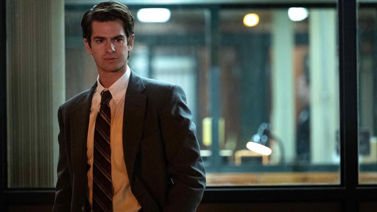 Andrew Garfield appears as a police detective in "Under the Banner of Heaven"