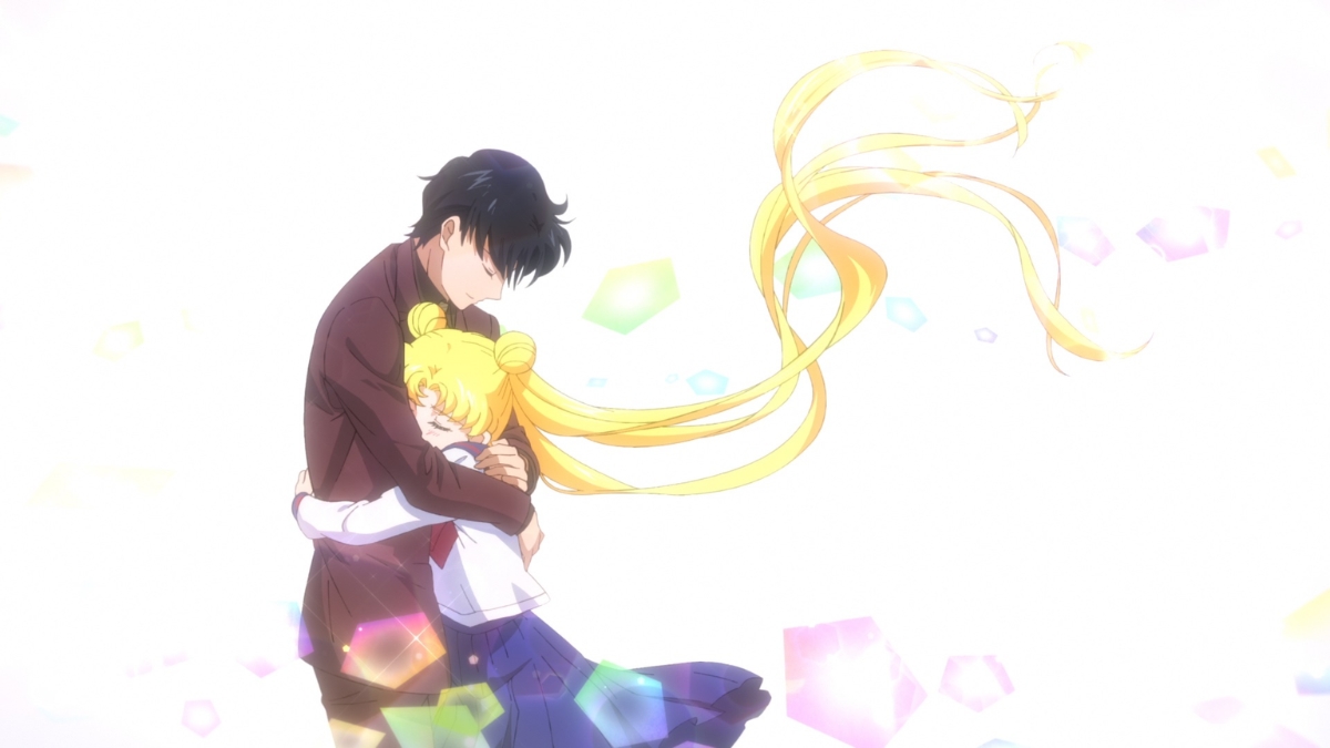 Usagi and Mamoru in Sailor Moon Cosmos Part 1