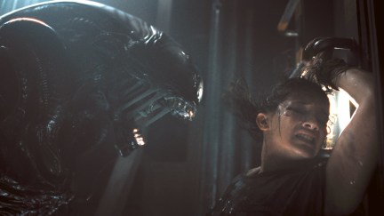 the xenomorph breathing on rain