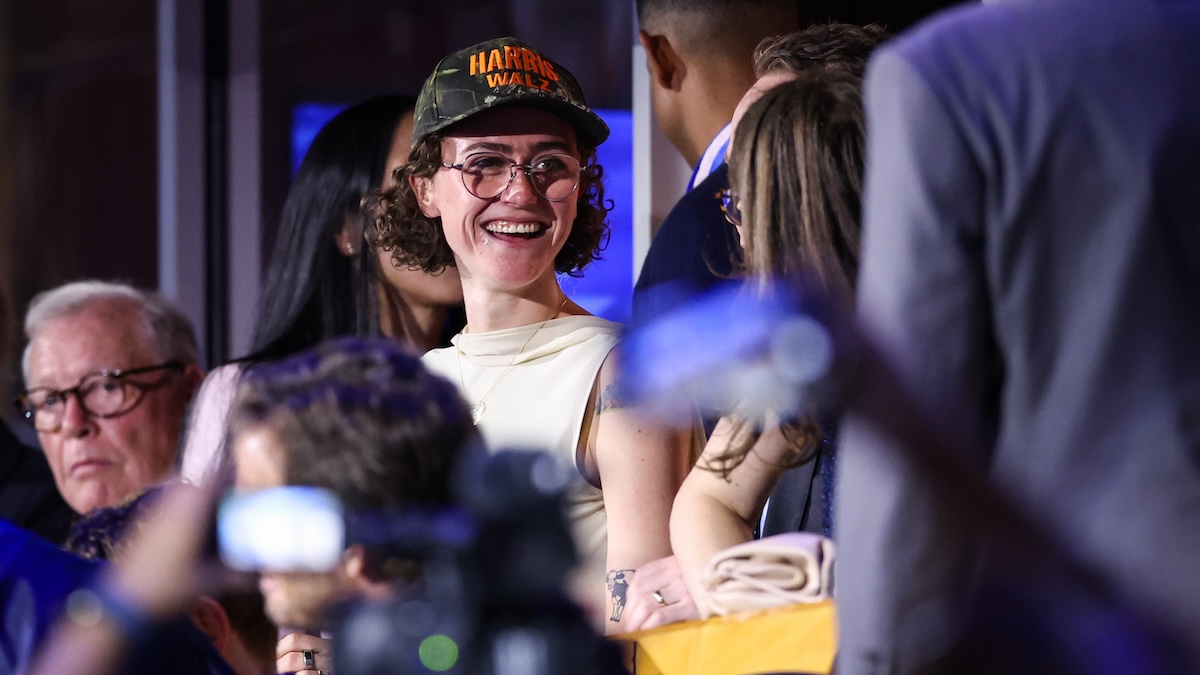 Ella Emhoff at the DNC in a crowd