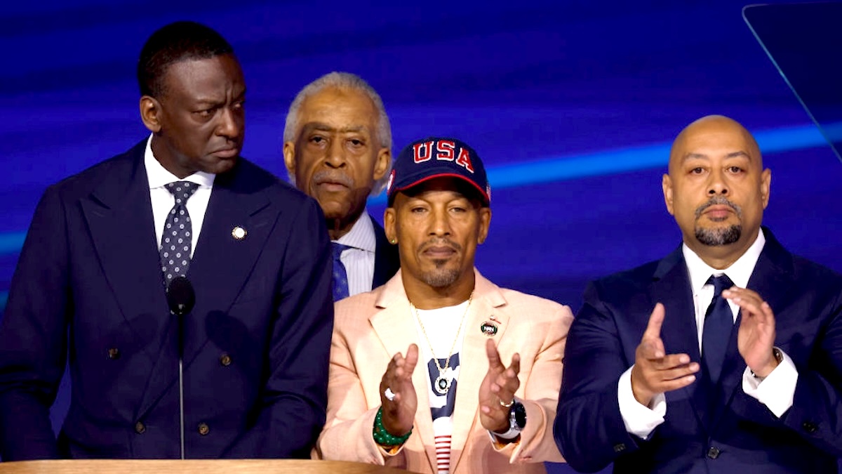 Exonerated Five ("Central Park Five") members speak at the Democratic National Convention.