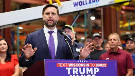 J.D. Vance delivering a speech.