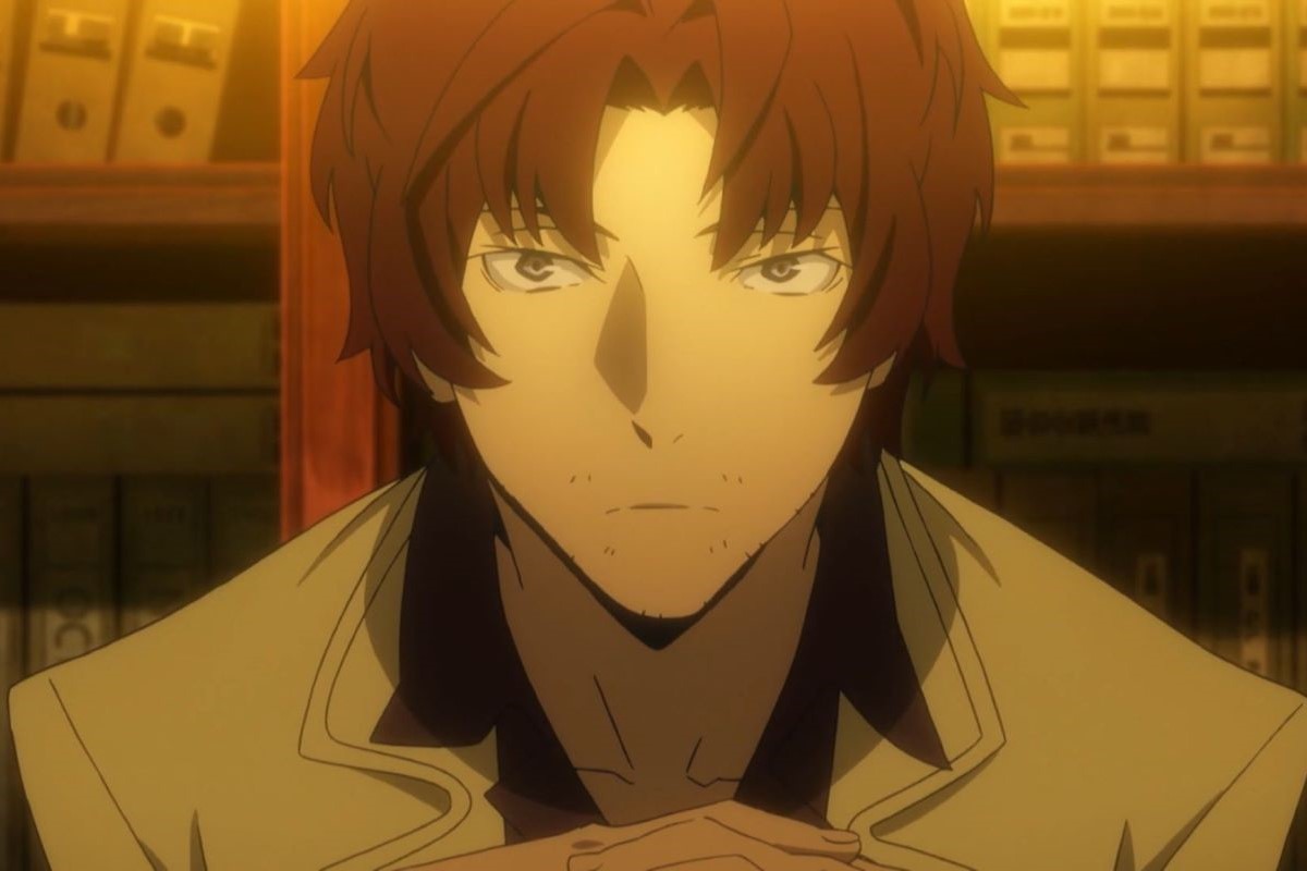 Oda Sakunosuke, a brown haired man looking at the camera