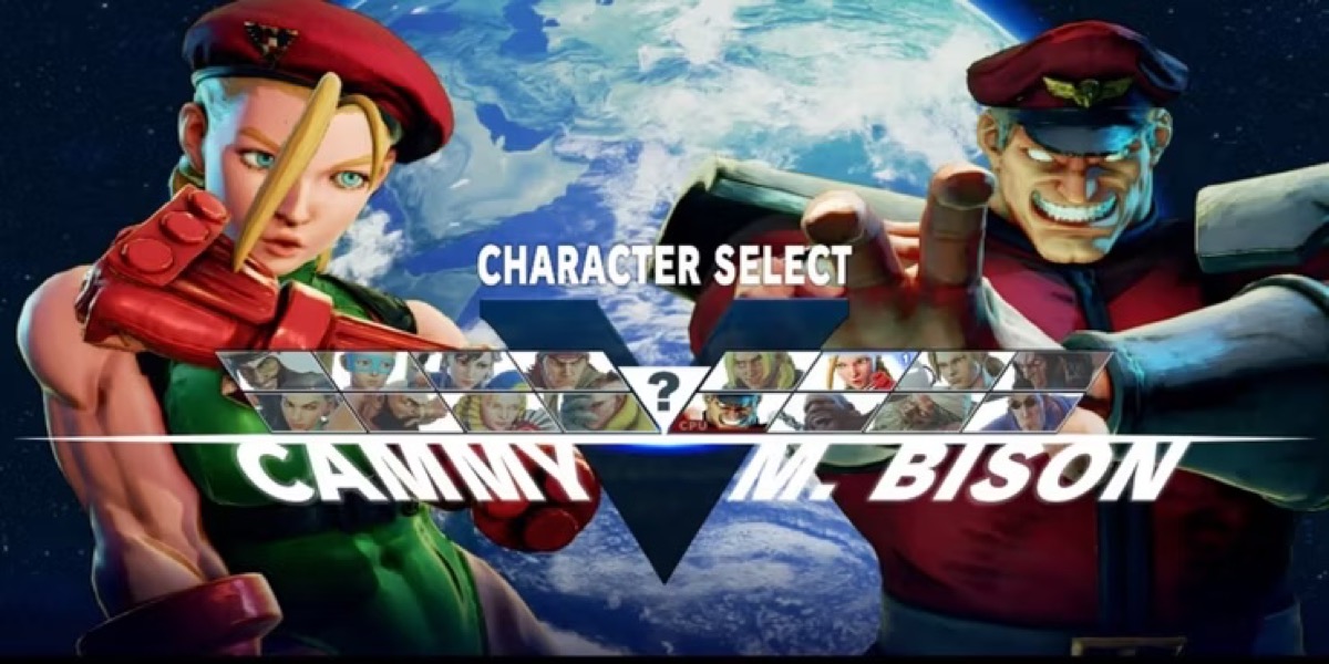 The character select screen of "Street Fighter V"