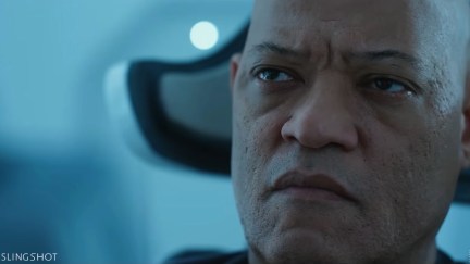 Laurence Fishburne close-up in 'Slingshot'