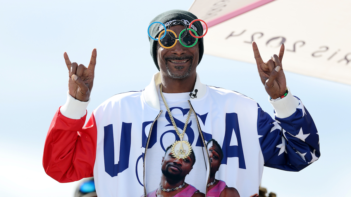 Snoop Dogg decked out in Olympic gear