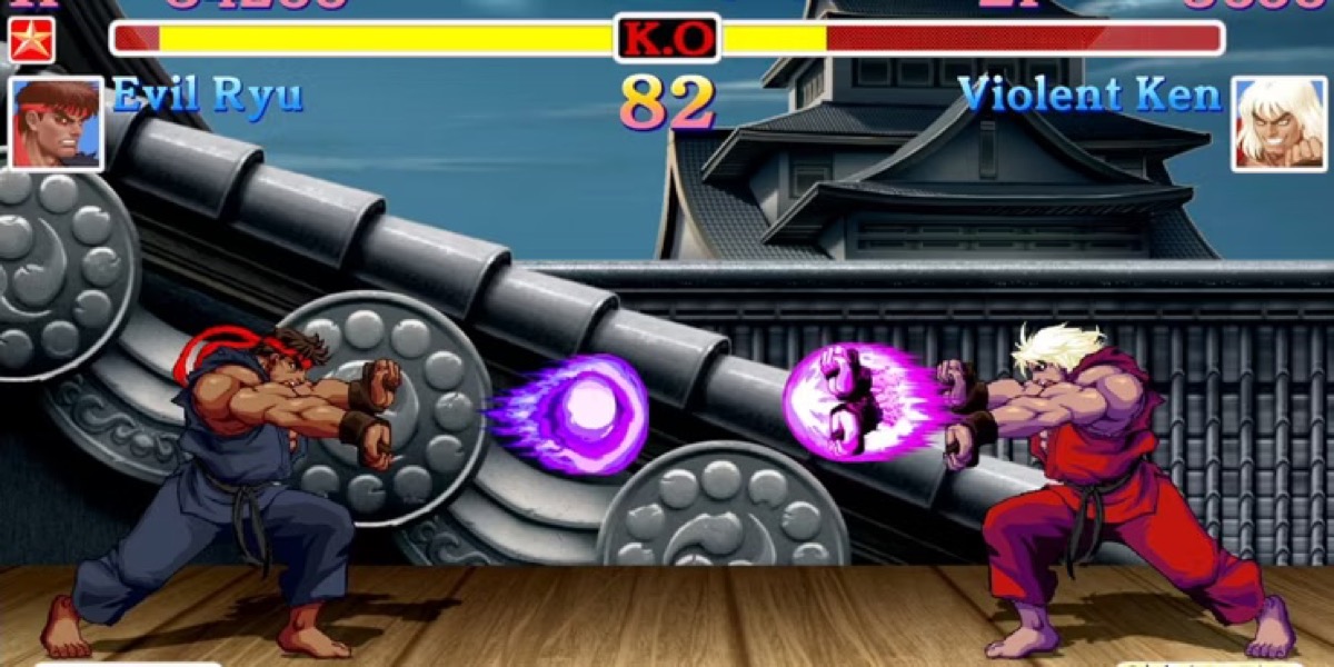 Two fighters battle it out in "Ultra Street Fighter 2: The Final Challengers" 