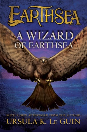 Cover art for "A Wizard of Earthsea" featuring an owl in flight