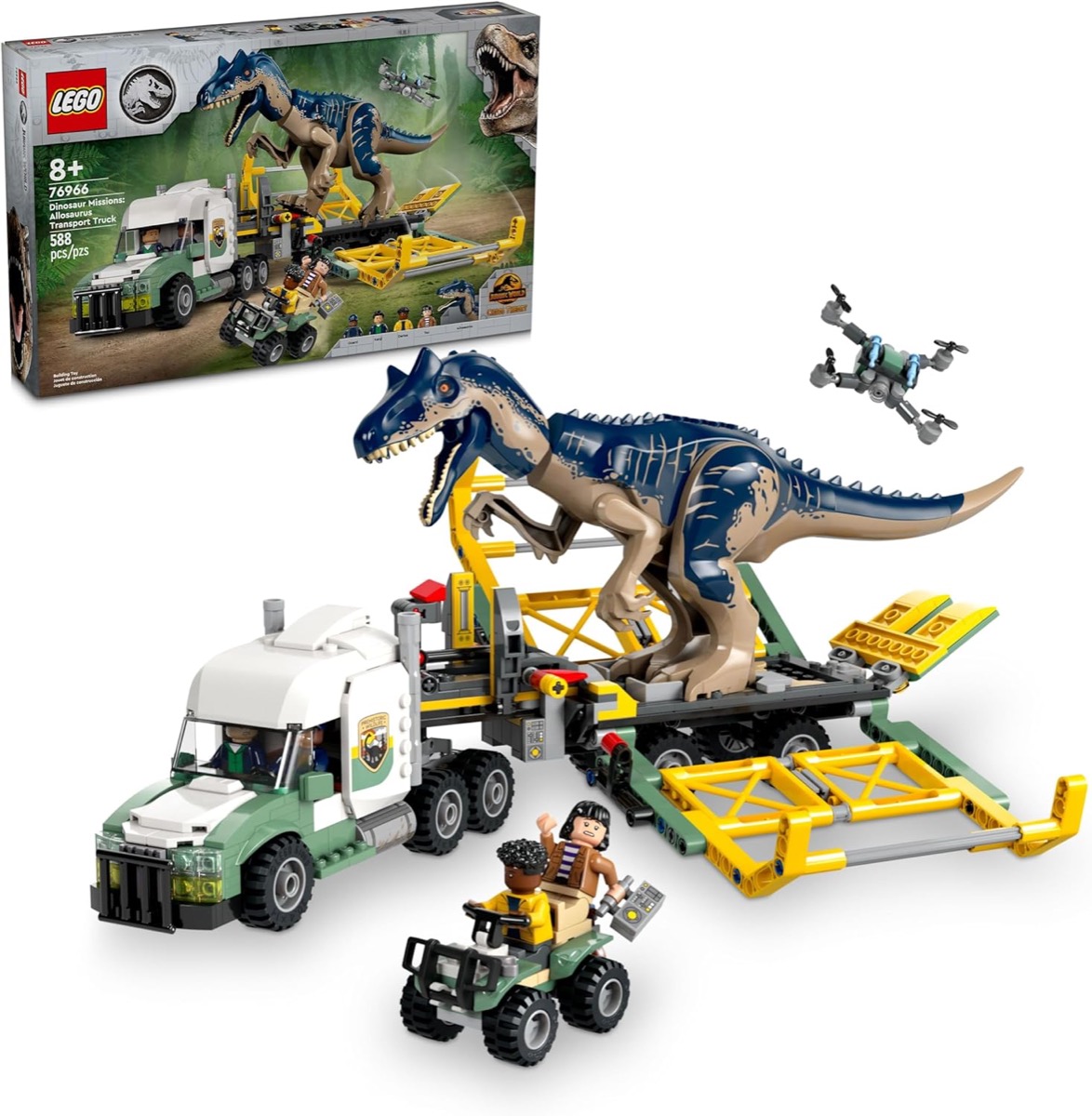 The Allosaurus Transport Truck LEGO set