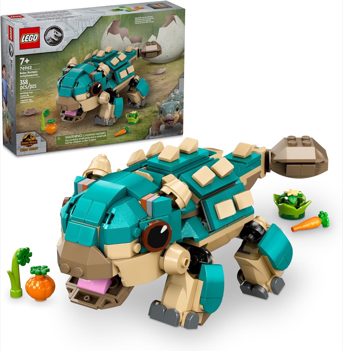 The Baby Bumpy Ankylosaurus LEGO set from "Jurassic World" 