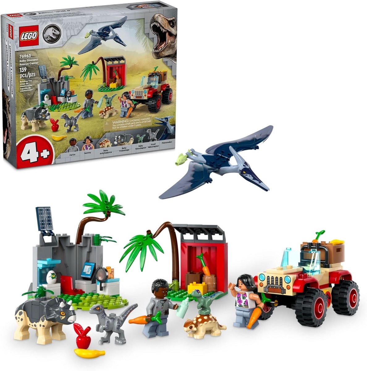 The Baby Dinosaur Rescue Center LEGO set from "Jurassic World"