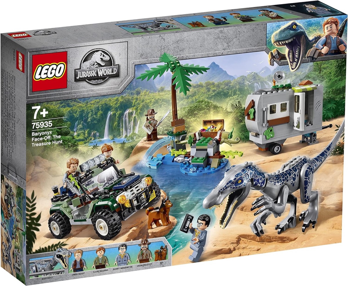 The Baryonyx Face Off LEGO set from "Jurassic World"