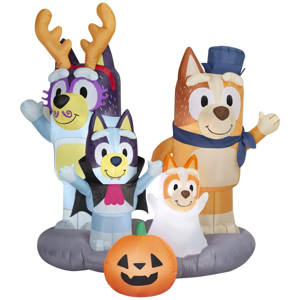 Bluey Family Halloween Inflatable