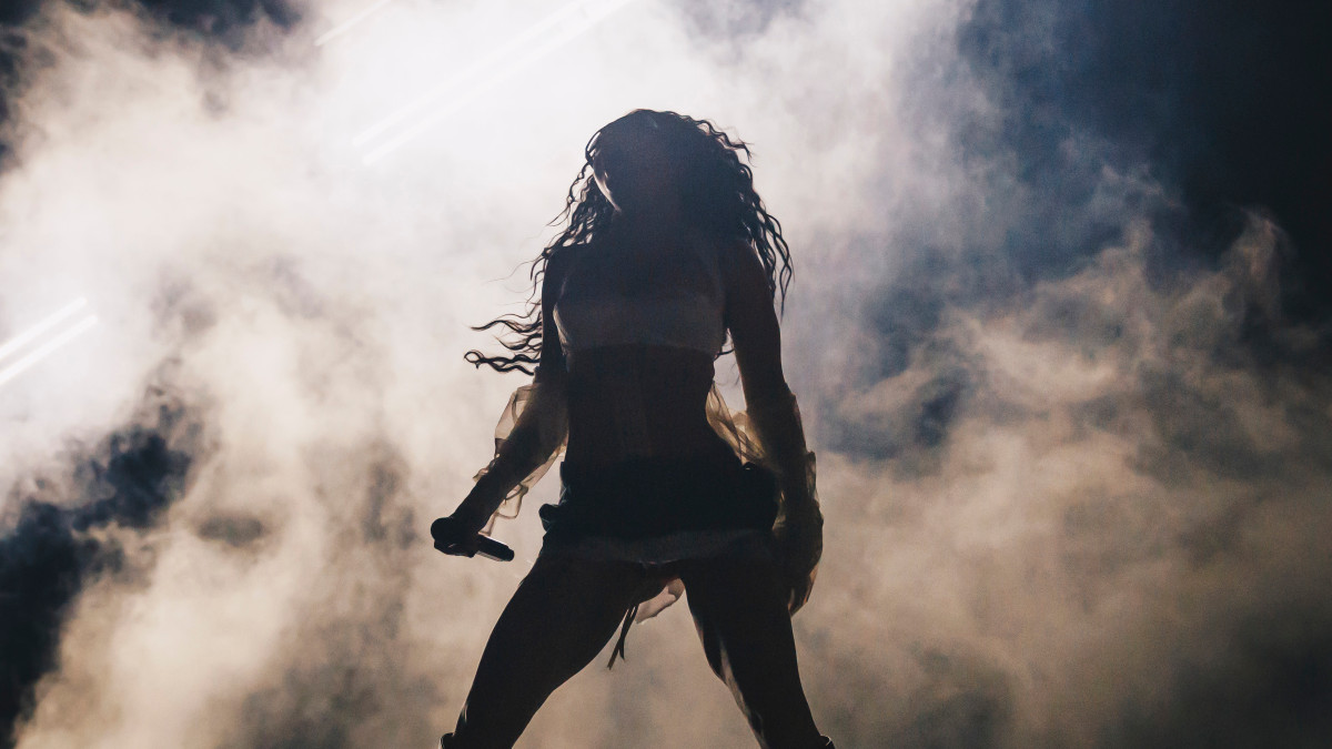 Charli xcx performs during the sold-out "Charli xcx and Troye Sivan present: Sweat" tour stop at Madison Square Garden on September 23, 2024 in New York City. (Photo by Rich Fury/MSG/Getty Images for MSG Entertainment Holdings, LLC)