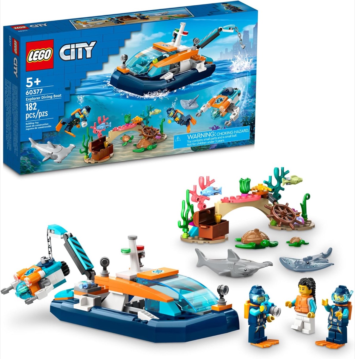 The LEGO Diving Boat set 