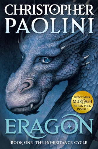 Cover art for "Eragon" featuring a dragon 