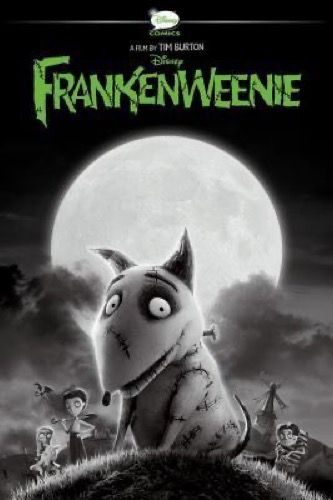 Cover art for "Frankenweenie" graphic novel featuring an undead dog