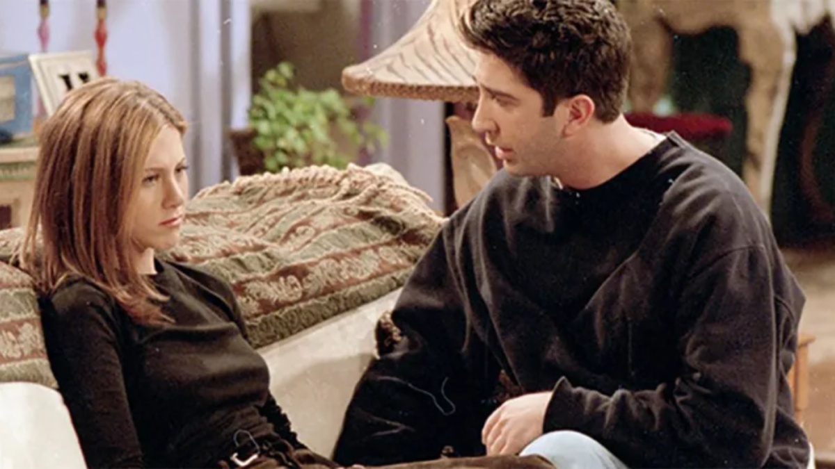 Ross and Rachel are both sad: Friends, The One With The Morning After