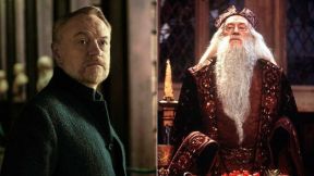 Left: Jared Harris on Foundation. Right: Richard Harris as Dumbledore in Harry Potter and the Sorcerer's Stone