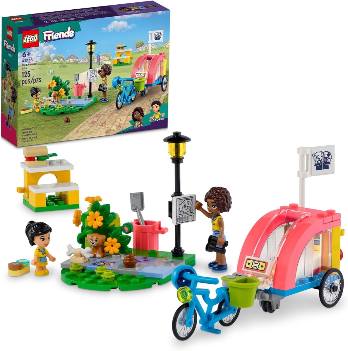 The LEGO Friends Dog Rescue Bike set