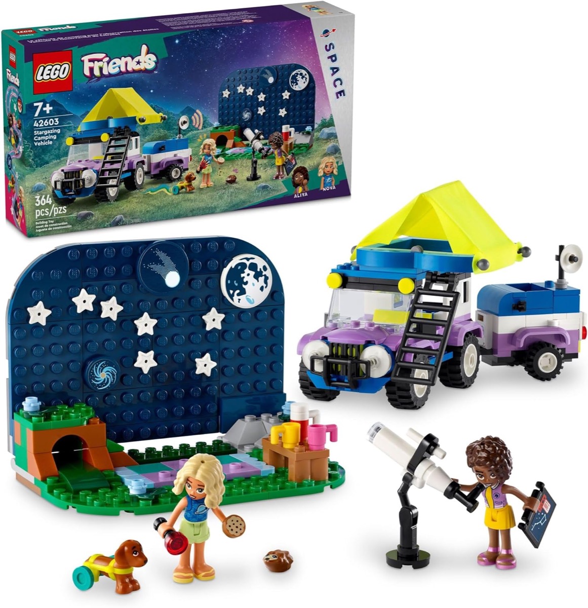 The LEGO Friends Stargazing Camping Vehicle Adventure set 