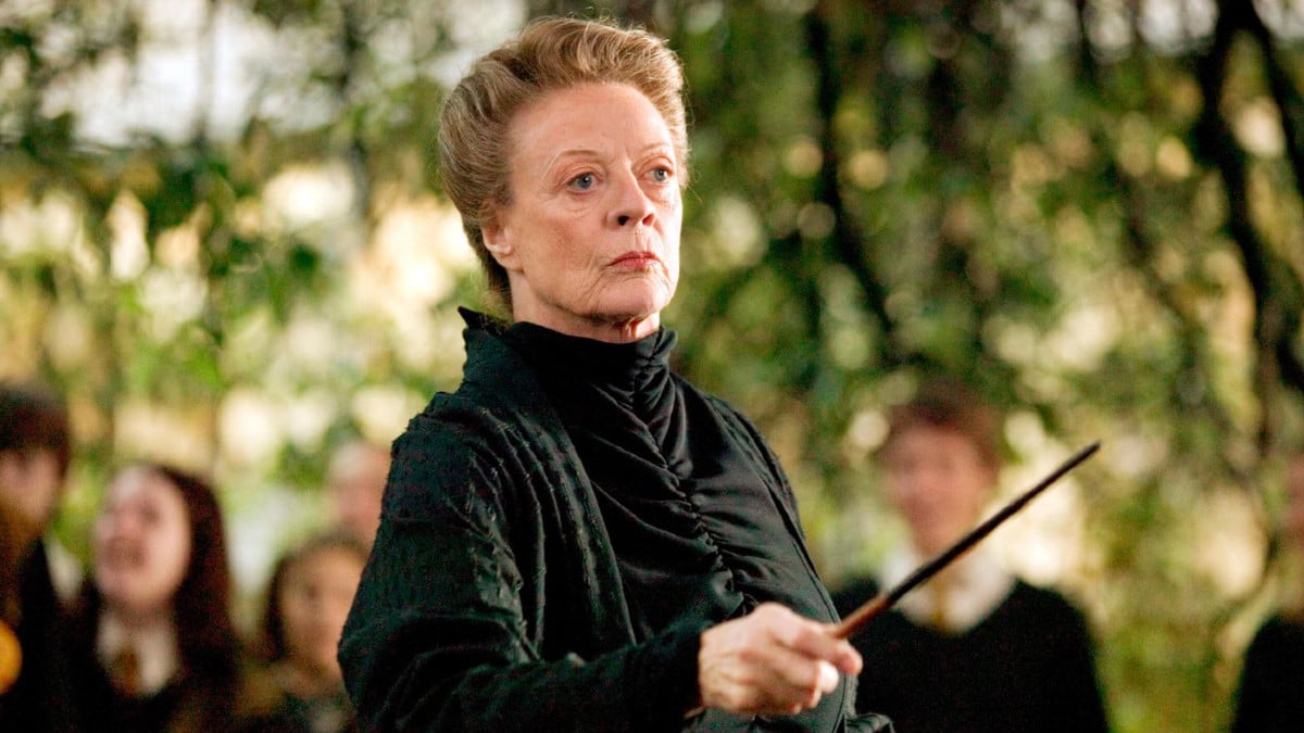 Dame Maggie Smith as Professor McGonagall in Harry Potter