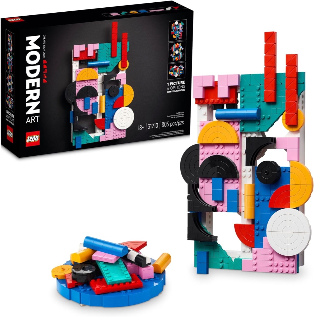 A build your own Modern Art Lego set