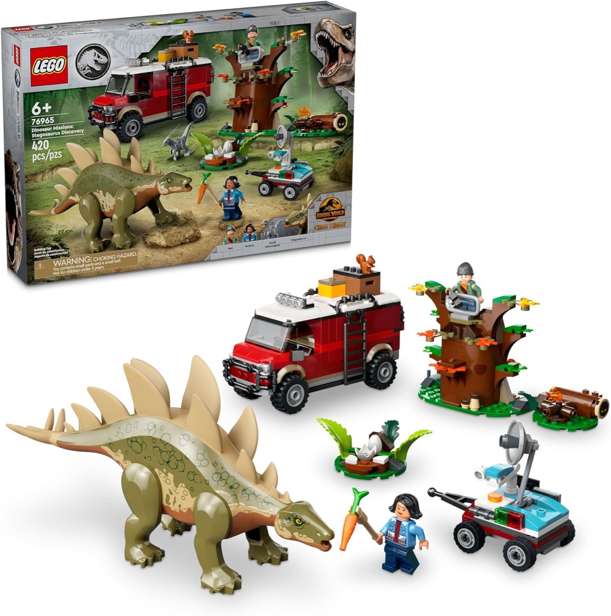 The Stegosaurus Discovery LEGO set from "Jurassic World"