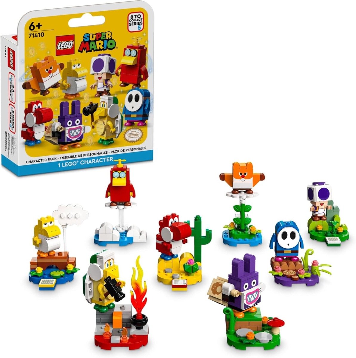 A collection of minifigures from the Super Mario Character Packs – Series 5