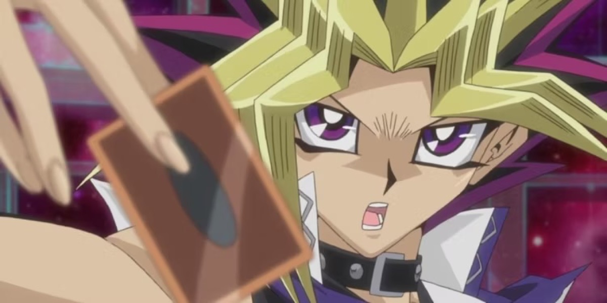 Yumi Yugi pulls a card in "Yu Gi Oh!" 