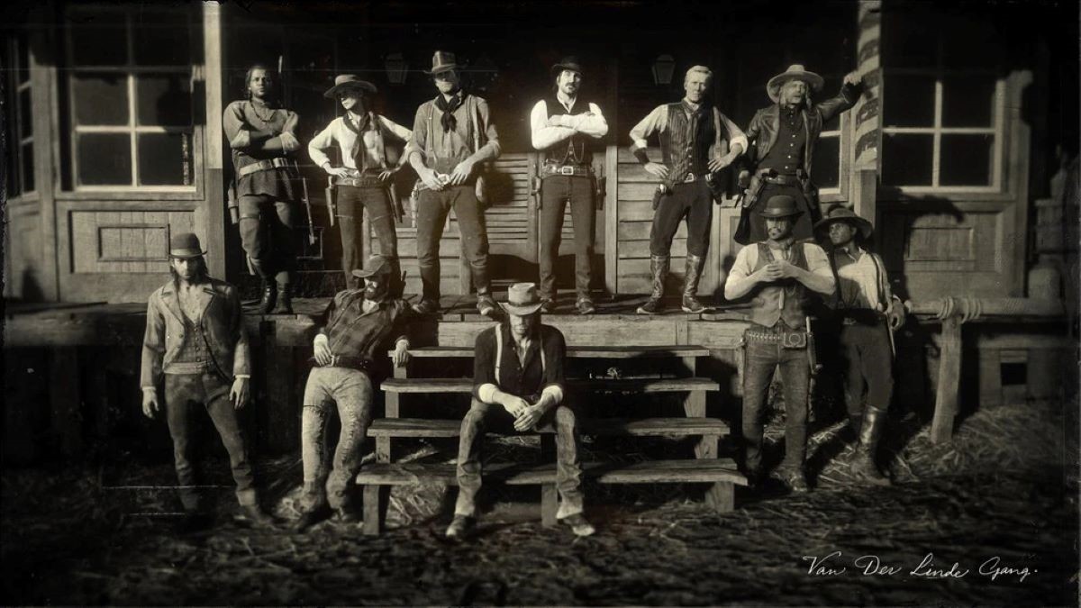 The Van der Linde Gang's group photo