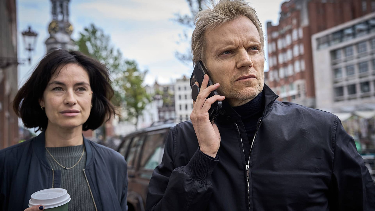 Marc Warren and Maimie McCoy in 'Van der Valk' season 4