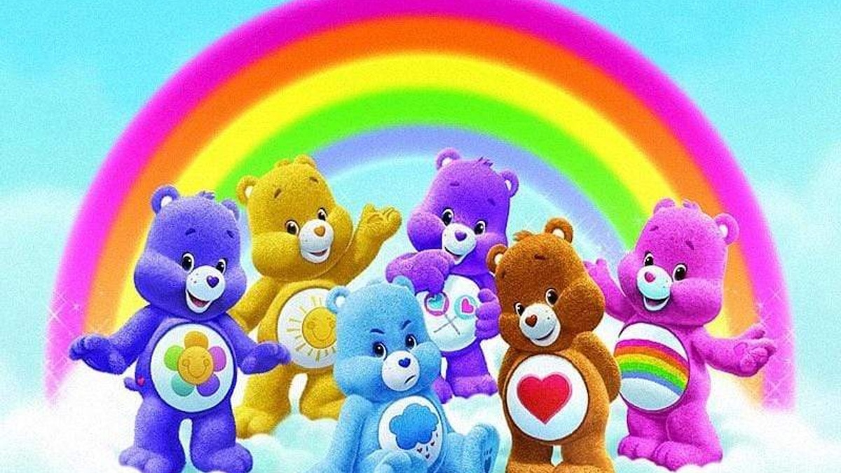 bears with a rainbow