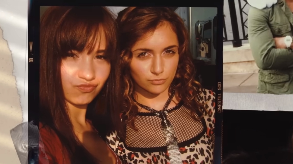 Demi Lovato and Alyson Stoner during Camp Rock days from the Child Star documentary