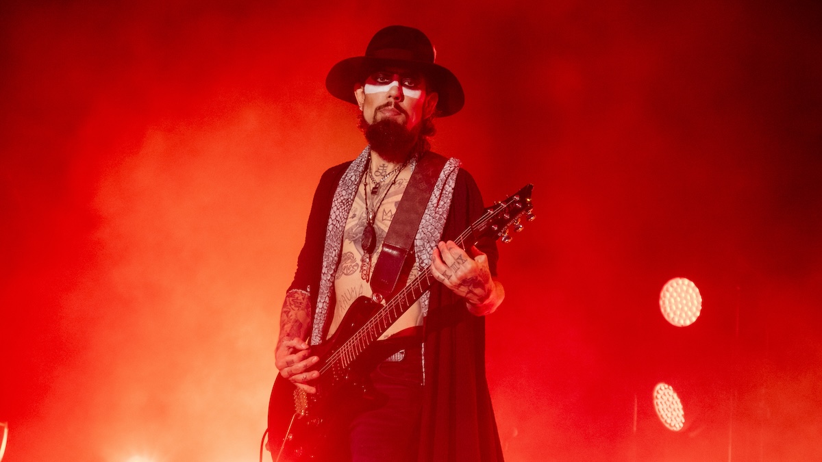 Dave Navarro performs with Jane's Addiction.