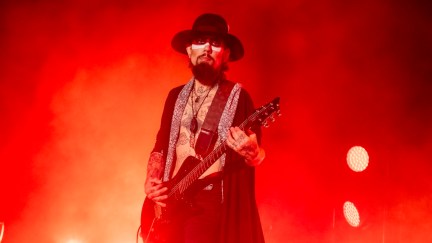 Dave Navarro performs with Jane's Addiction.