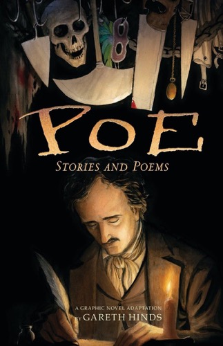 Cover art for "Poe: stories and poems" featuring Edgar Allen Poe 