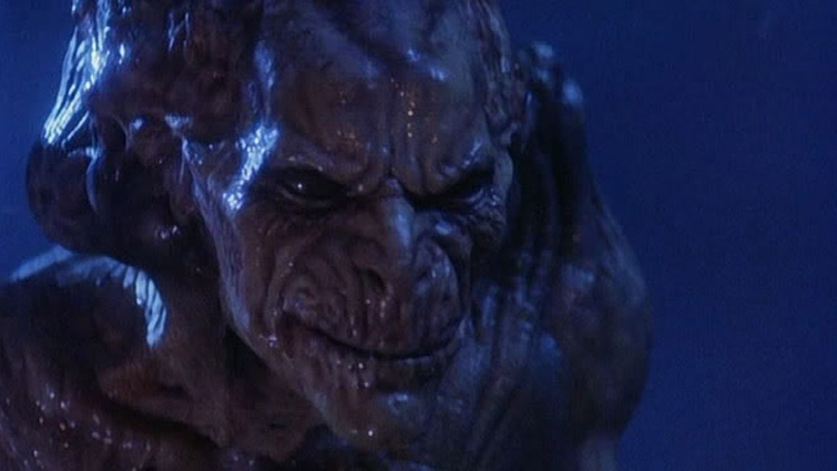 A close-up of the monster in Pumpkin Head. 