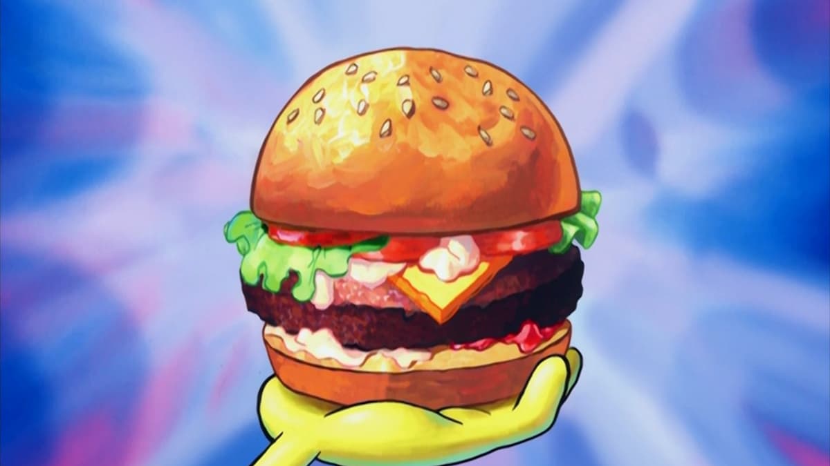 A Krabby Patty from SpongeBob SquarePants