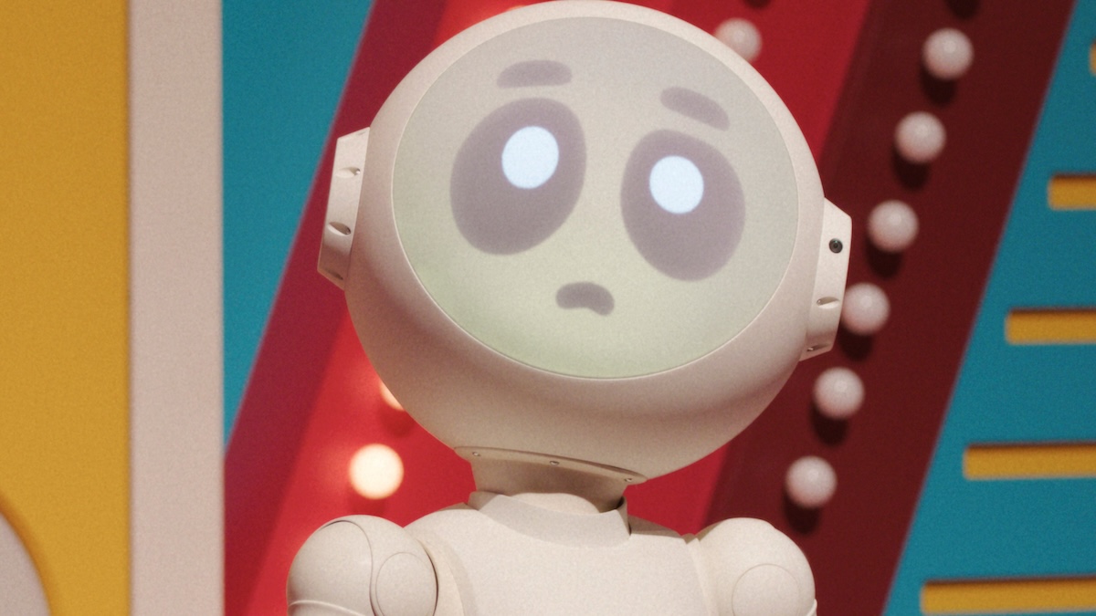 sunny the robot looking sad