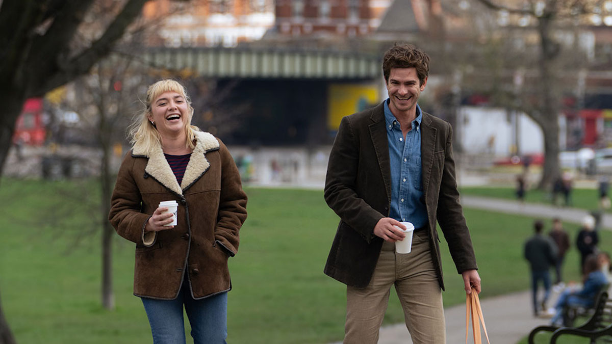 Florence Pugh and Andrew Garfield in We Live in Time.