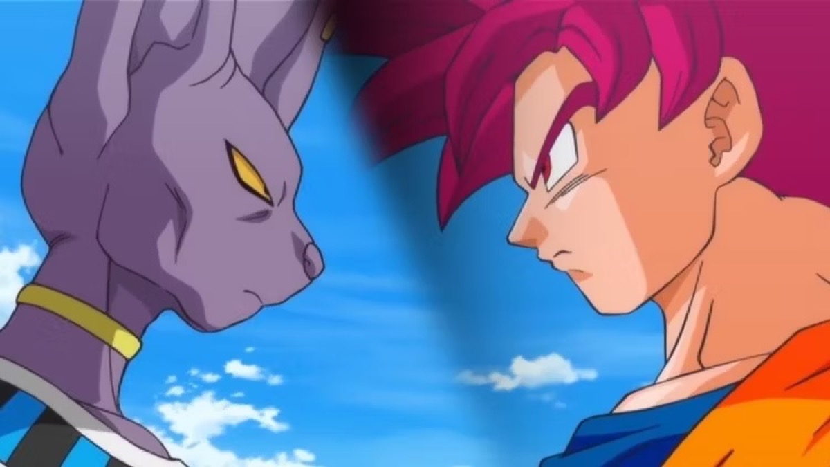 Goku and Lord Beerus face off in " Dragon Ball Z: Battle Of Gods"